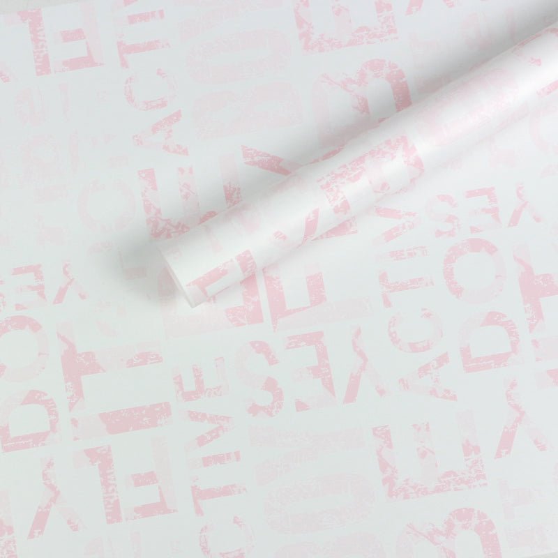 Wrapping Paper Abcd 20pcs Waterproof Alphabet Printing Flower Wrapping Paper